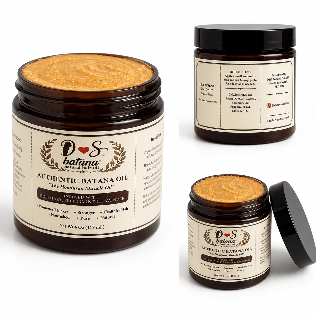 4oz Batana Oil- Infused with Essential Oils - DSNATURALOILS